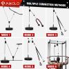 Mikolo Upgraded Weight Lift Pulley System – LAT Pulley Attachments with Adjustable Length Cable for Full Body Training, Home Gym Set