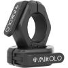 Mikolo Barbell Clamps,2-Inch Olympic Barbell Clips with Anti-Slip TPR Lining and Quick Release for Home and Gym Use(Black)