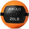 Mikolo Medicine Ball, Wall Ball,Soft Medicine Ball Set,Slam Ball for Core Training, Strength Workouts -Multi-Weight 10lbs 20lbs Exercise Balls for Home Gym, Functional Fitness (10/15/20/25LB)(20lbs)