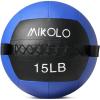 Mikolo Medicine Ball, Wall Ball,Soft Medicine Ball Set,Slam Ball for Core Training, Strength Workouts -Multi-Weight 10lbs 20lbs Exercise Balls for Home Gym, Functional Fitness (10/15/20/25LB)(15lbs)