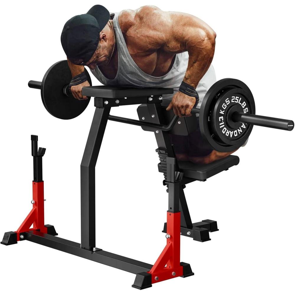 imageMikolo Seal Row Bench Back Extension Machine Back Machine with Stationary Bench Combo Upper Body Workout Equipment for Reverse Hyper and Lateral Raise 1500LBS Capacity