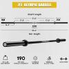 Mikolo 7ft Olympic Barbell, Barbell for Weightlifting and Powerlifting 45lb, Olympic Bar for 1500lbs Capacity, Weight Bar Fit 2” Standard Weights (combo 2)