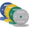Mikolo Olympic Bumper Plates & Barbell Plates 2-Inch Weight Plate Set – Steel Insert, Low-Bounce & Quiet for Home Gym Strength Training (Weights: 45 * 2-230LB)(230LB SET)