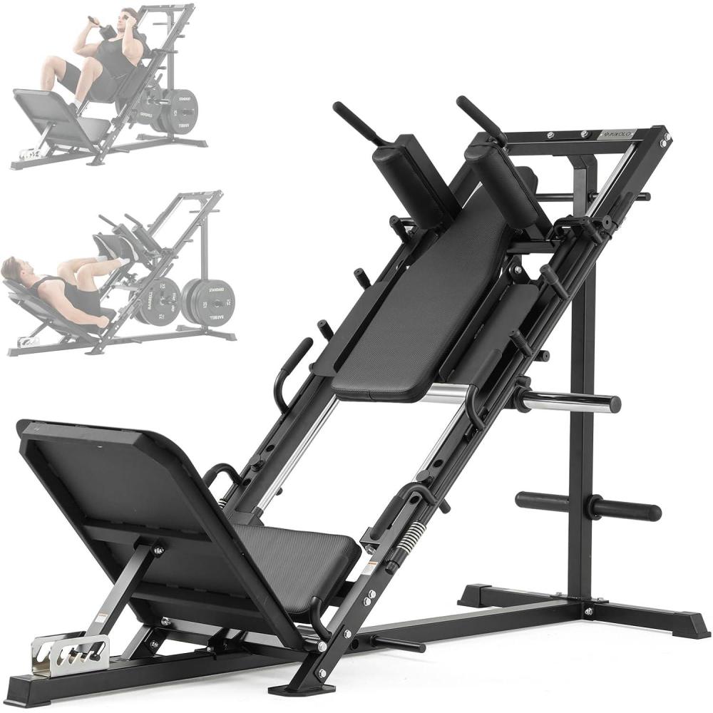 imageMikolo 45 Degree Leg Press for Home Gym  Professional Lower Body Workout Machine for Fitness and Strength TrainingHack Squat Leg Press Machine