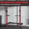 Mikolo Dip Bar Attachment for Squat Rack, Fit 2” x 2” Rack Cage(QJ, WR00, F4), Power Rack Attachments, 400 lbs High Weight Capacity
