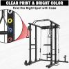 Mikolo Squat Rack Magnetic Position Markers – Power Cage Attachment, for J-Hooks and Spotter Arms (1″ Holes)