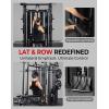 Mikolo Smith Machine with Weight Stack, Power Cage Home Gym System with LAT Pulldown & Cable Crossover, Multi-Functional Trainer with Dual Pulley System, Includes 10+ Free Attachments(HORUS ONLY)