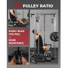 Mikolo Smith Machine Home Gym Power Cage (1:1 Ratio Strength Trainer) (Space Saving Design) (with 8 Free Attachments) Squat Rack for Full Body Training(M1 Upgraded 3.0)