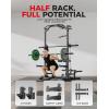 Mikolo Smith Machine Home Gym Power Cage (1:1 Ratio Strength Trainer) (Space Saving Design) (with 8 Free Attachments) Squat Rack for Full Body Training(M1 Upgraded 3.0)