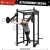 Mikolo 3″x3″ Power Cage, 2000lbs Power Cage, Multi-Function Power Rack, Commercial Squat Rack for Home Gym with 3×3 Attachment Set, Jammer Arm, Lever Arm, Lat Pulldown, Leg Extension and Curl