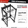 Mikolo 3″x3″ Power Cage, 2000lbs Power Cage, Multi-Function Power Rack, Commercial Squat Rack for Home Gym with 3×3 Attachment Set, LAT Pulldown and Dip Bar Attachment