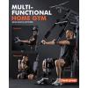 Mikolo Home Gym, Workout Station with 150LBS Weight Stack, Multifunctional Home Gym Equipment, Exercise Equipment for Full Body Strength Training(HGS with power tower)