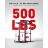 Mikolo K6 2.0 Power Cage, Power Rack with Cable Crossover System, 2000LBS Squat Rack with LAT Pull Down System, Functional Trainer with Aluminum Pulley System for Home Gym(Red)
