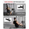 Mikolo K6 2.0 Power Cage, Power Rack with Cable Crossover System, 2000LBS Squat Rack with LAT Pull Down System, Functional Trainer with Aluminum Pulley System for Home Gym(Black)