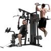Mikolo Home Gym, Workout Station with 150LBS Weight Stack, Multifunctional Home Gym Equipment, Exercise Equipment for Full Body Strength Training(HGS with power tower)
