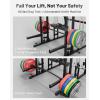 Mikolo M4 2.0 Smith Machine, 2200lbs Squat Rack with LAT-Pull Down System & Cable Crossover Machine, Training Equipment with Leg Hold-Down Attachment(Black)