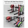 Mikolo M4 2.0 Smith Machine, 2200lbs Squat Rack with LAT-Pull Down System & Cable Crossover Machine, Training Equipment with Leg Hold-Down Attachment(Red)