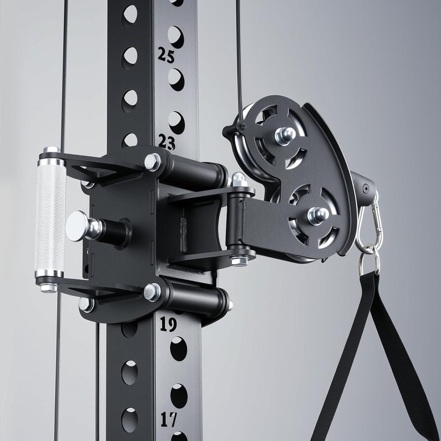 Mikolo Anubis-2.0 Smith Machine, 2000LBS Power Cage with LAT Pulldown ...