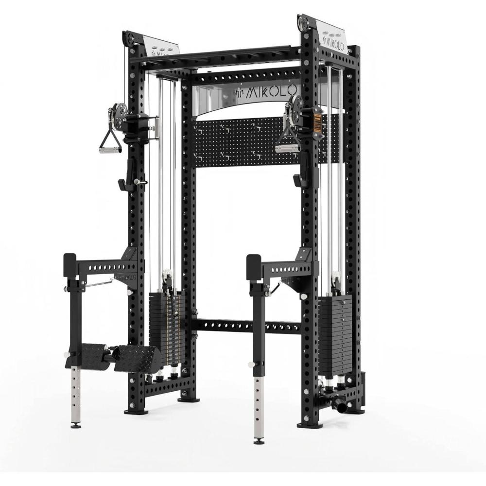 Mikolo Anubis-2.0 Smith Machine, 2000LBS Power Cage with LAT Pulldown ...