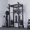 Mikolo Anubis-2.0 Smith Machine, 2000LBS Power Cage with LAT Pulldown&Cable Crossover, Multi-Function Trainer with Aluminum Pulley System for Fitness Home Gym(Elite)