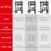 Mikolo Anubis-2.0 Smith Machine, 2000LBS Power Cage with LAT Pulldown&Cable Crossover, Multi-Function Trainer with Aluminum Pulley System for Fitness Home Gym(Elite)