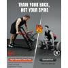 Mikolo Linear Row Machine, Back Workout Machine for Home Gym, Plate-Loaded Back Machine with Linear Bearing, Back Row Machine for Upper Body