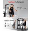 Mikolo M4 2.0 Standard/Ultra/Elite Smith Machine, 2200lbs Squat Rack with LAT-Pull Down System & Cable Crossover Machine, Training Equipment with Leg Hold-Down Attachment(Red)