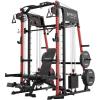 Mikolo M4 2.0 Standard/Ultra/Elite Smith Machine, 2200lbs Squat Rack with LAT-Pull Down System & Cable Crossover Machine, Training Equipment with Leg Hold-Down Attachment(Red)