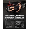 Mikolo Leg Extension and Curl Machine, Adjustable Leg Curl Machine for Home Gym, Seated Leg Extension and Lying Leg Curl Machine, Leg Workout Equipment with 1:1 Resistance System(Red)