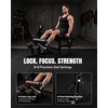 Mikolo Leg Extension and Curl Machine, Adjustable Leg Curl Machine for Home Gym, Seated Leg Extension and Lying Leg Curl Machine, Leg Workout Equipment with 1:1 Resistance System(Black)