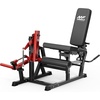 Mikolo Leg Extension and Curl Machine, Adjustable Leg Curl Machine for Home Gym, Seated Leg Extension and Lying Leg Curl Machine, Leg Workout Equipment with 1:1 Resistance System(Red)