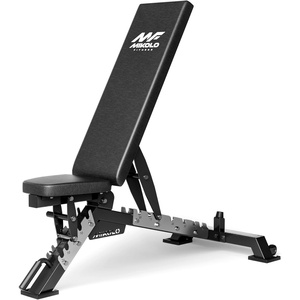 Mikolo Weight Bench – 1300 Weight Capacity and 40 Adjustable Positions for Full Body Workouts, Incline, Decline and Flat Setting for Garage and Home Gym(Black)