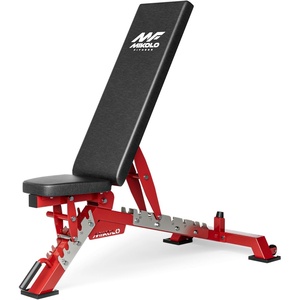 Mikolo Weight Bench – 1300 Weight Capacity and 40 Adjustable Positions for Full Body Workouts, Incline, Decline and Flat Setting for Garage and Home Gym(Multicolor)