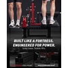 GMWD Leg Extension and Curl Machine LE08 2.0, Adjustable Leg Curl Machine with Plate Loaded, Seated Leg Extension and Lying Curl Machine for Home Gym, Leg Workout Equipment