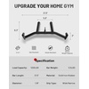 Mikolo 2-in-1 Lat Pulldown Bar, Narrow and Wide Grip Lat Pull Down Attachments for Home Gym,Neutral Grip Cable Machine Attachments for Back and Upper Body Training