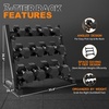 Mikolo Smith Machine with Weight Stack, Power Cage Home Gym System with LAT Pulldown & Cable Crossover, Multi-Functional Trainer with Dual Pulley System, Includes 10+ Free Attachments(Package with Bench & 350lb Dumbbell Set)
